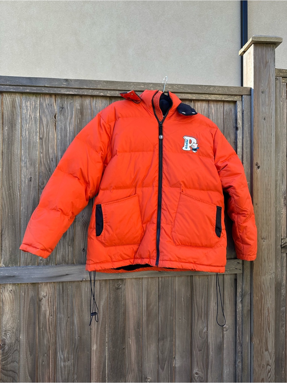 Pepco Kids Orange Puffer Jacket with button Hood -XL